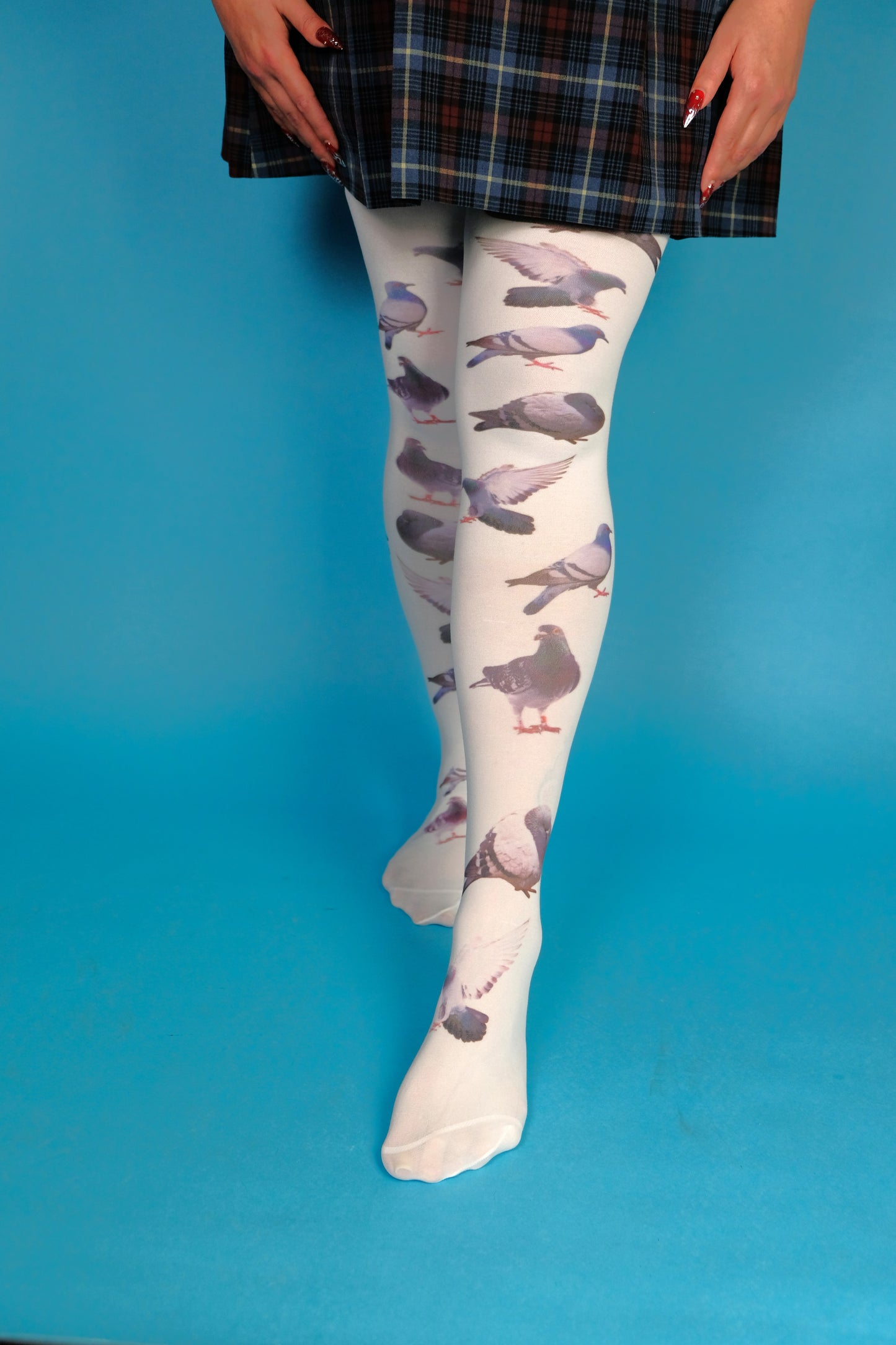 Pigeon Print tights (S-5XL)
