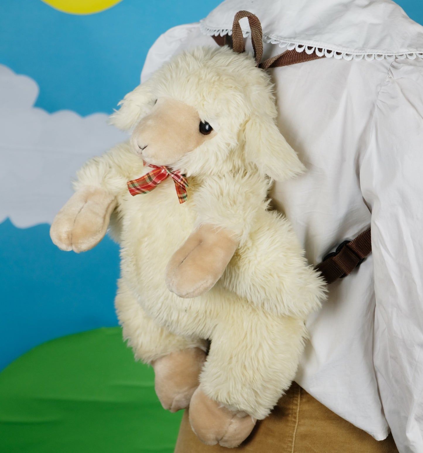 Sheep fluffy backpack
