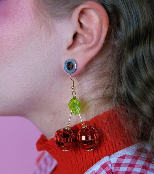 Disco Cherry Earrings