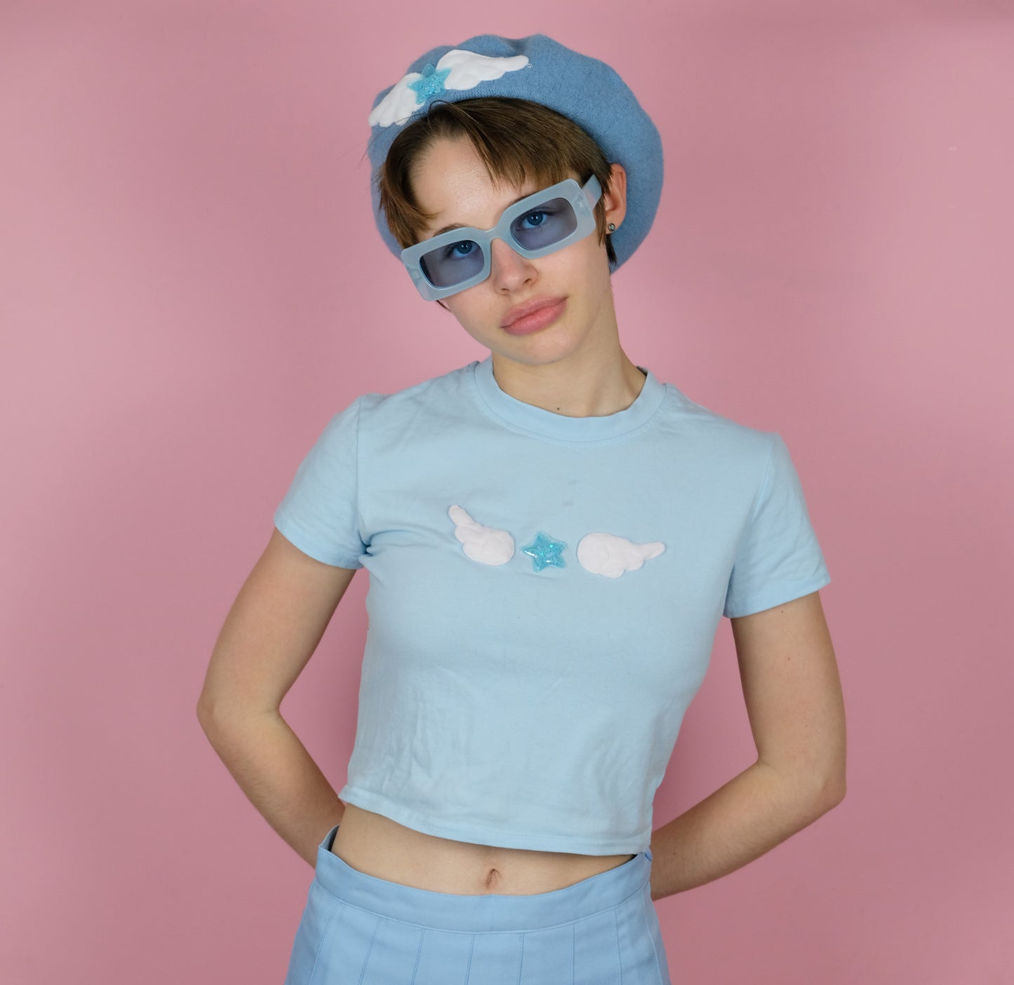 Angel baby tee -S 6-8