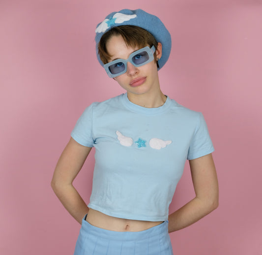 Angel baby tee -S 6-8