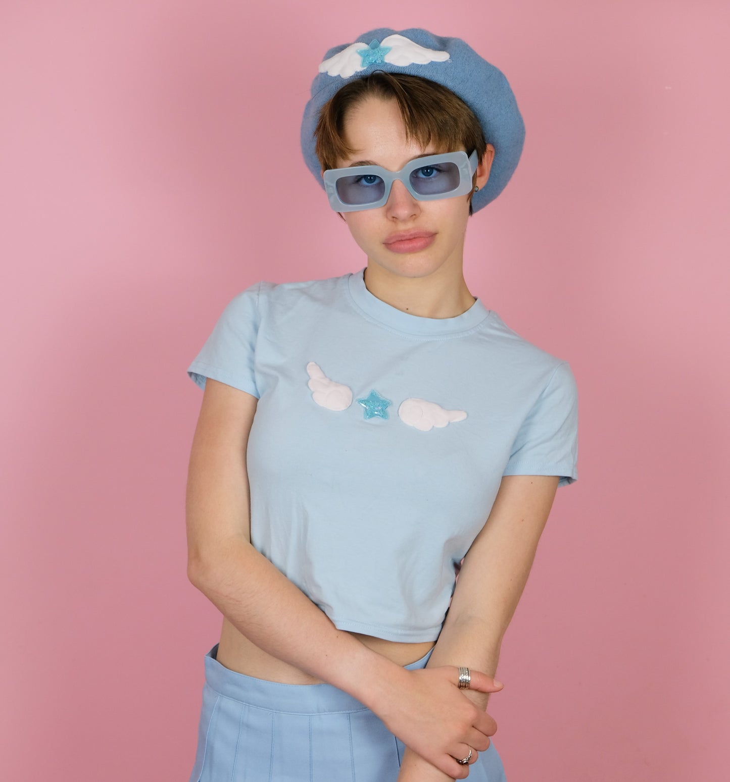 Angel baby tee -S 6-8
