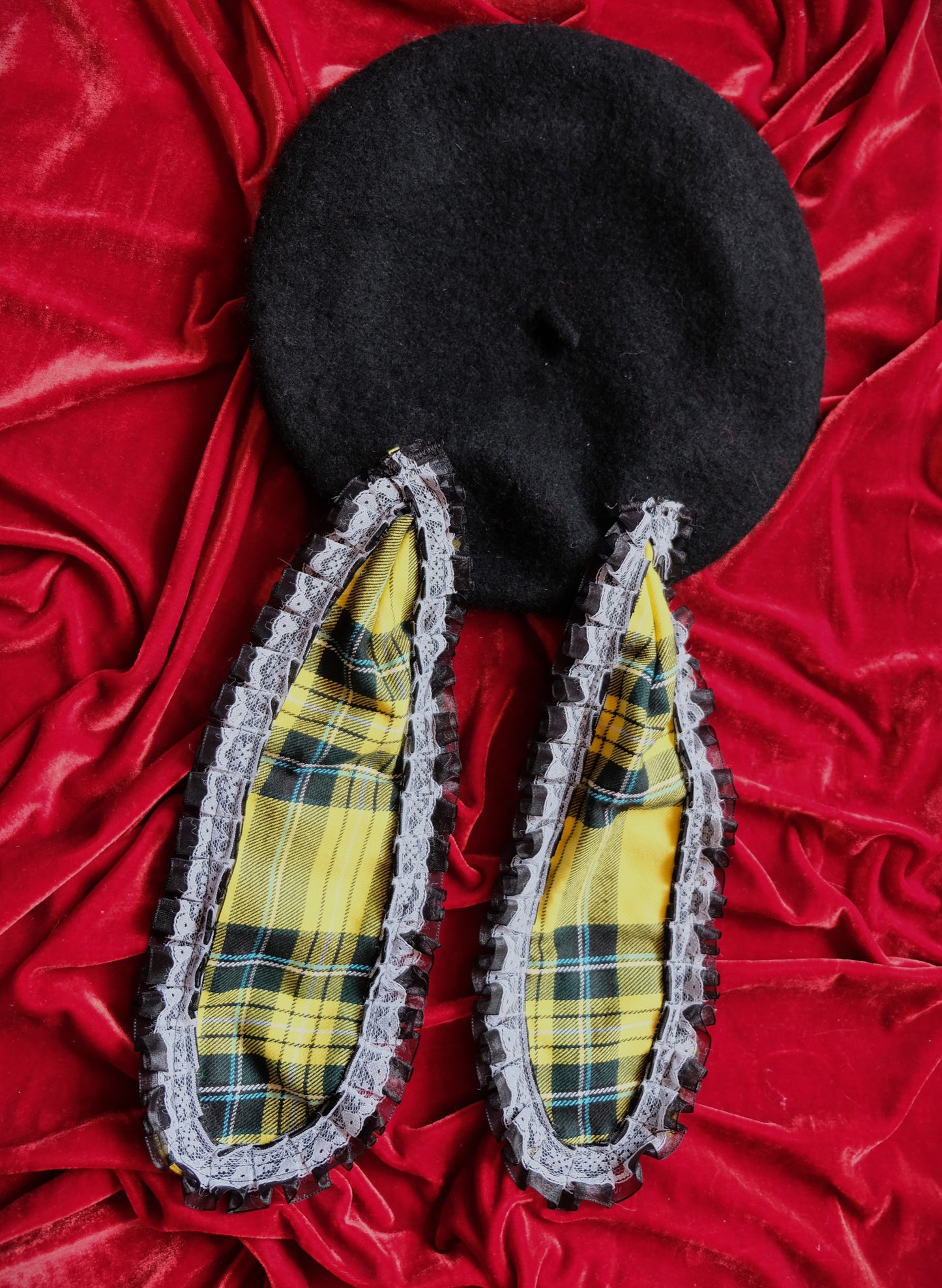 Tartan Bunny Beret