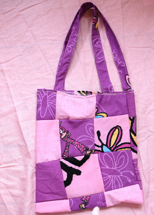 Recycled y2k Groovy Chick tote Bag
