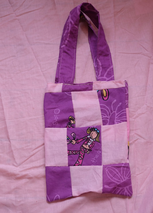 Recycled Groovy chick mini tote