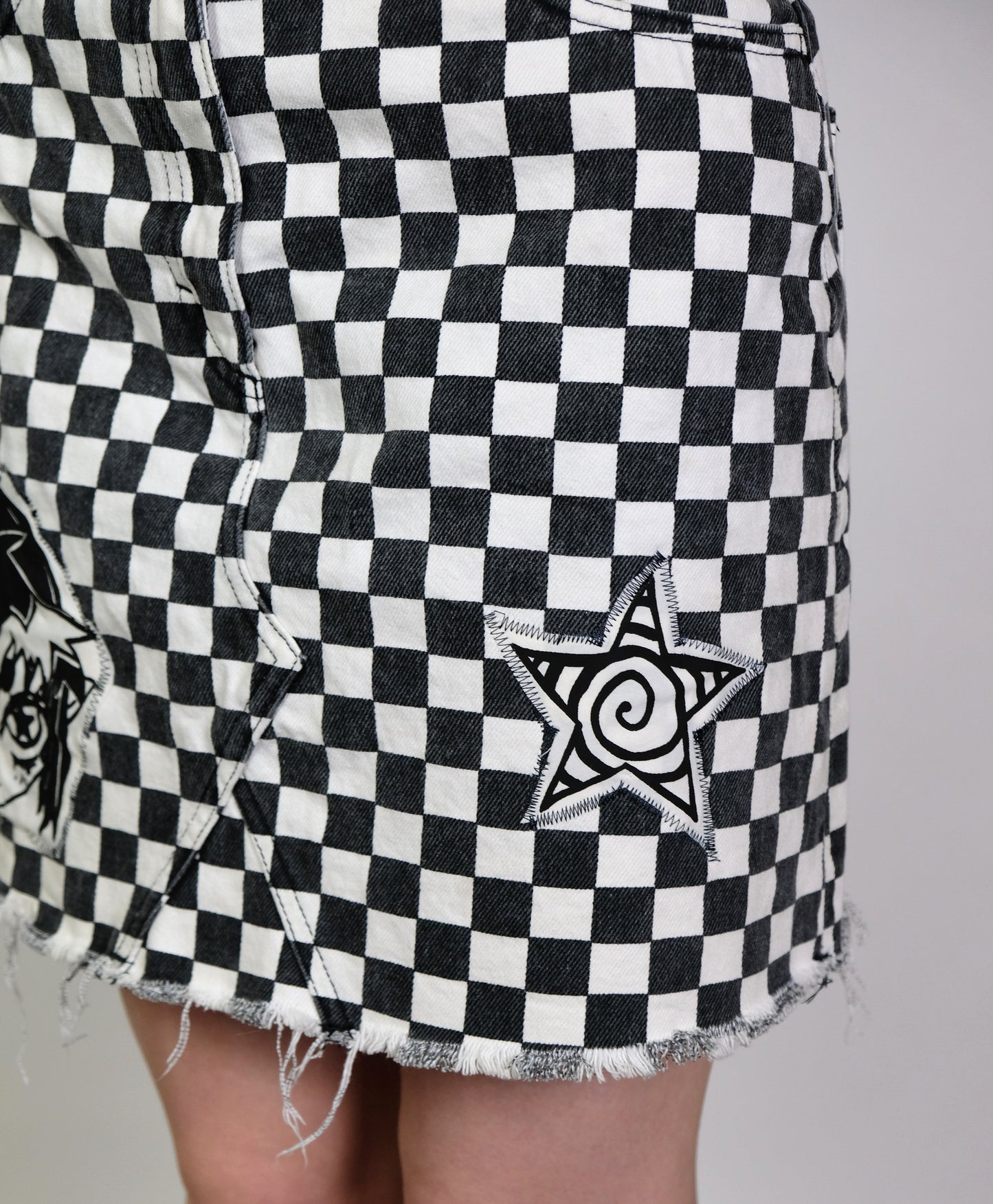 Screen Print Checker Skirt S/8