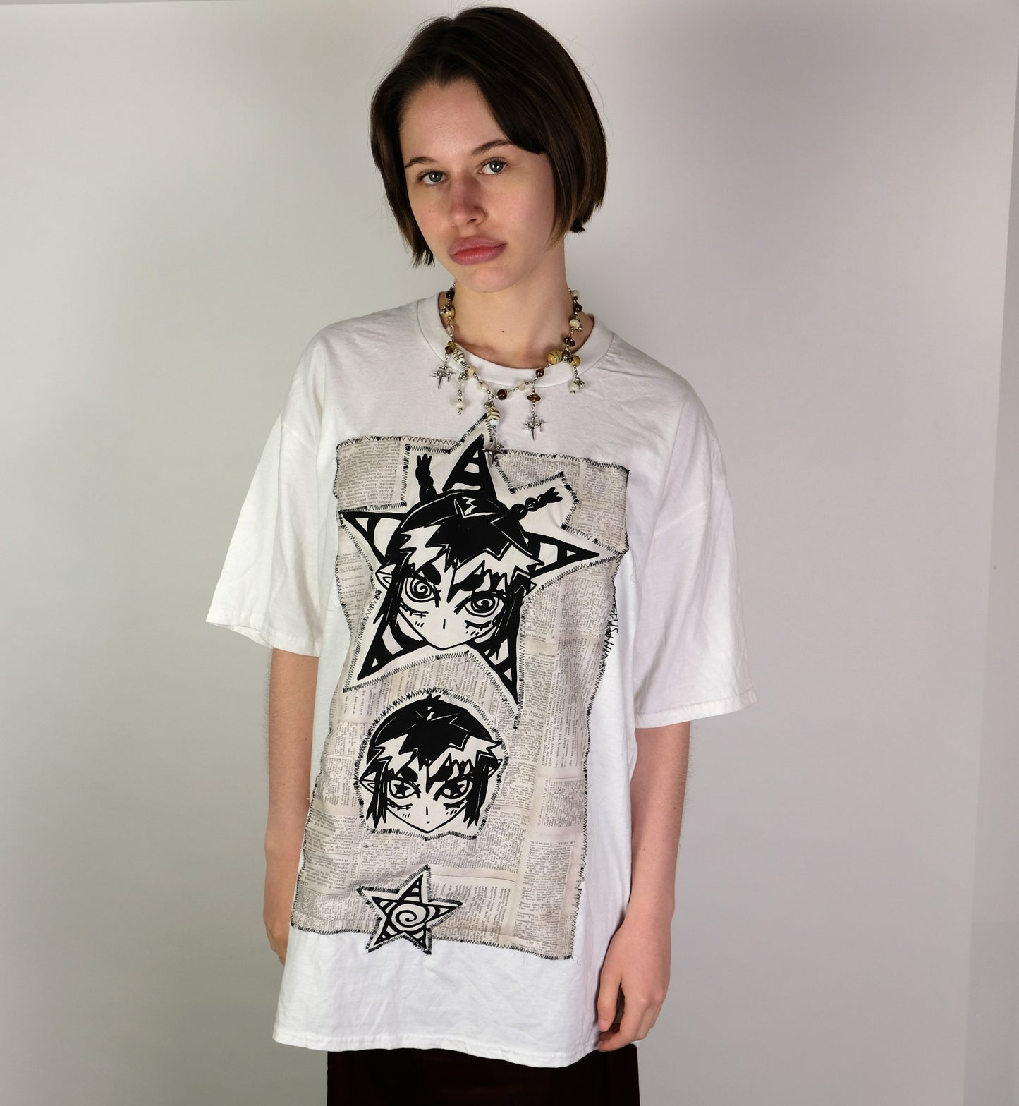 UNISEX Manga screen print tee-  XL