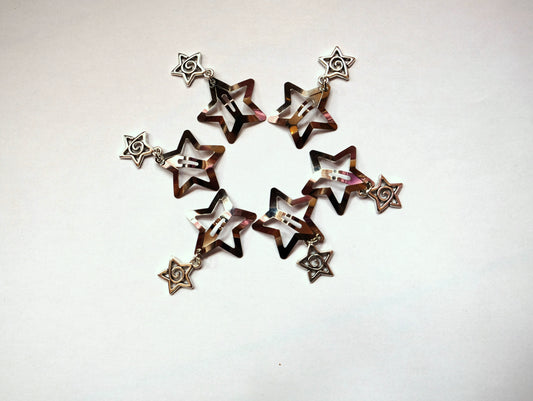 Spiral Star Clips x2