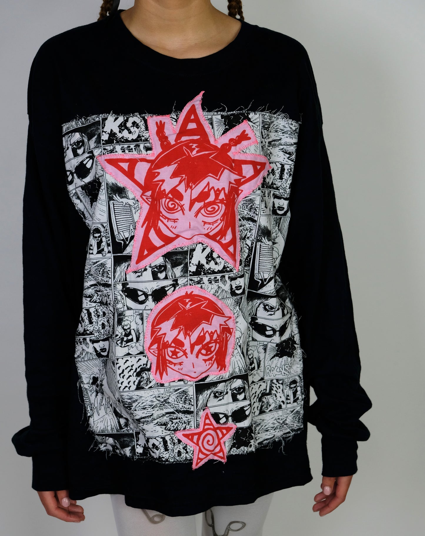 Long Sleeve Manga top UNISEX- XL