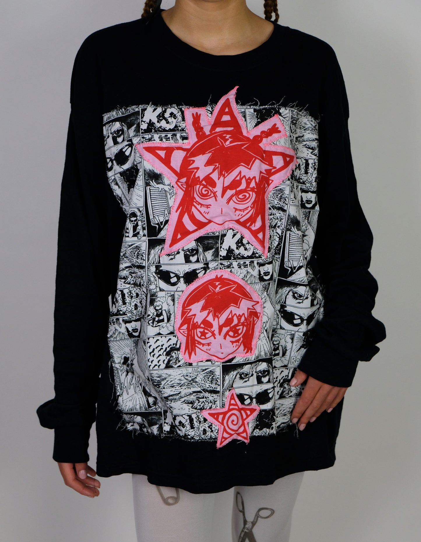 Long Sleeve Manga top UNISEX- XL