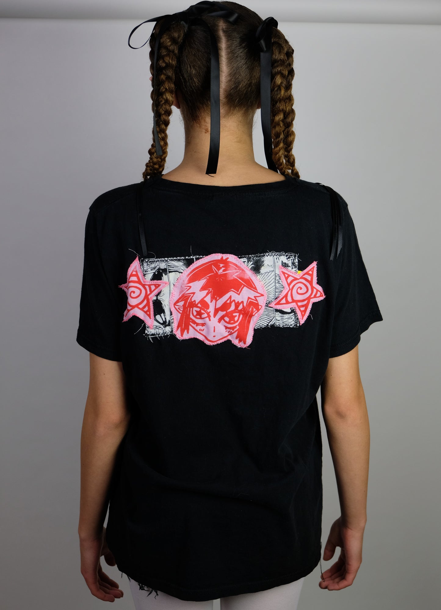 UNISEX manga reworked  tshirt- L