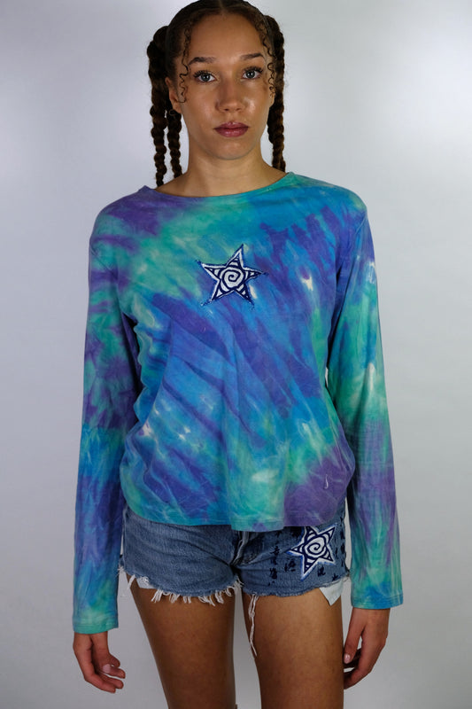 Reworked tie dye star top- 14