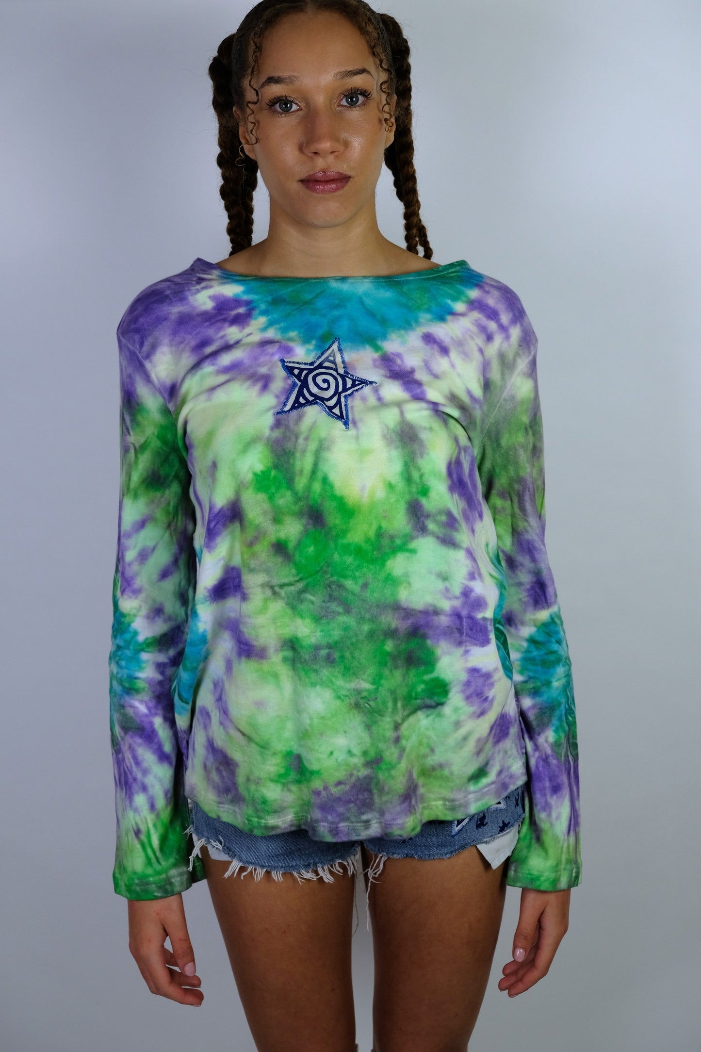 Reworked tie dye star top -14