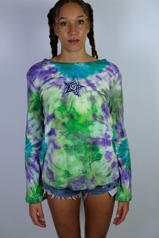 Reworked tie dye star top -14