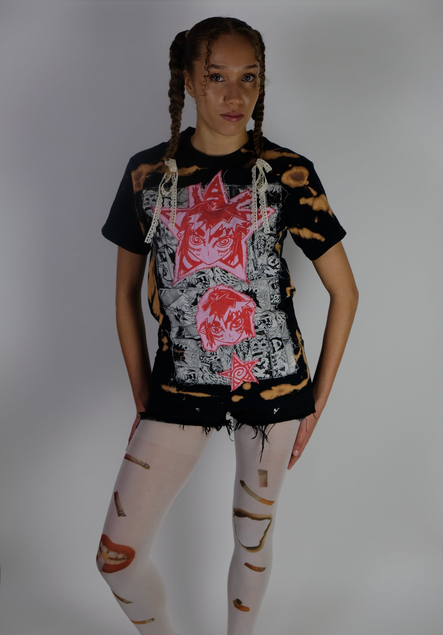 Bleach Dye UNISEX manga tee- Small