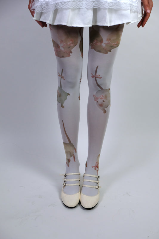 Rats with Bows tights- S-2XL