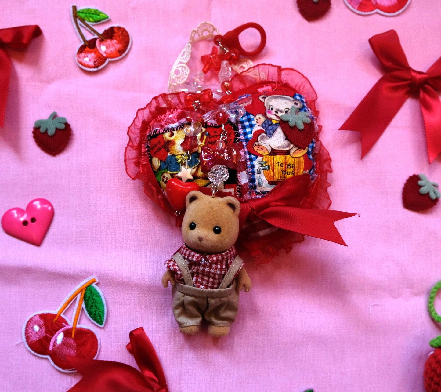 Chunky Bag Charm- Teddy Bear