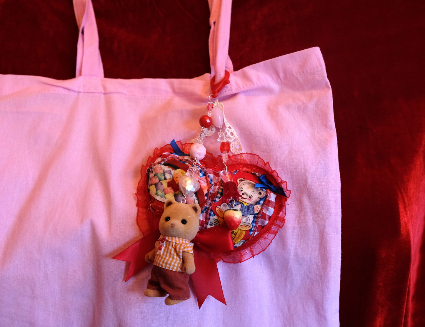 Chunky Bag Charm- Teddy