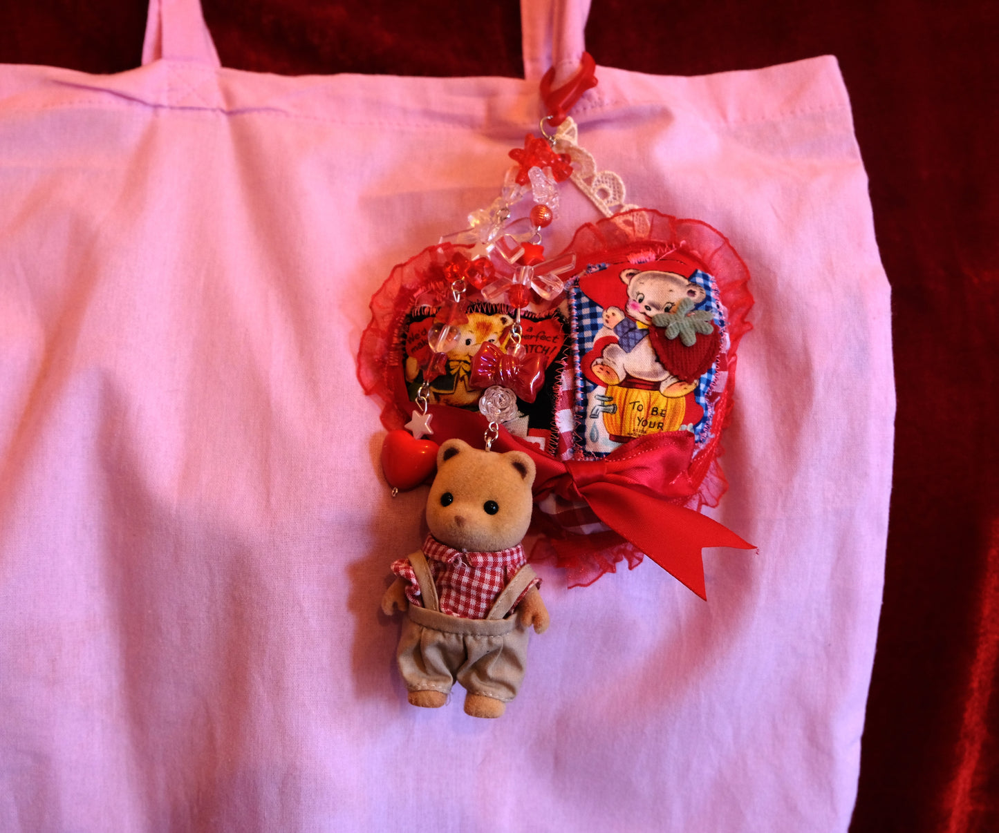 Chunky Bag Charm- Teddy Bear