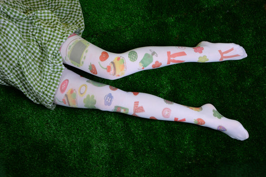 Lucky Day printed tights (S-2XL)