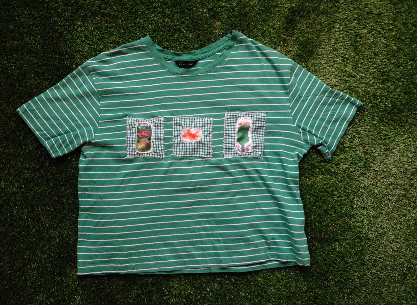 Reworked Lucky Day crop top - 10-12