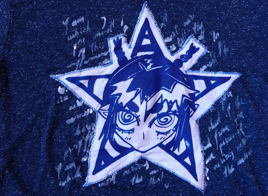 Reworked Unisex manga girl tee- Small