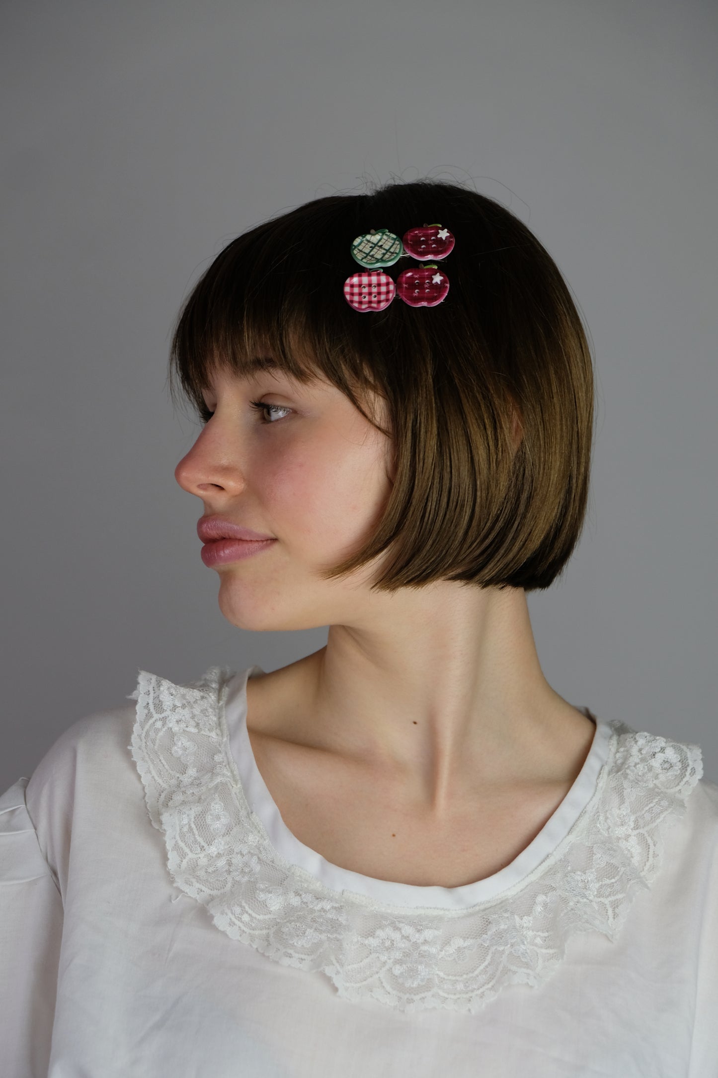 2 X Mini Apple clips ( 6 designs)