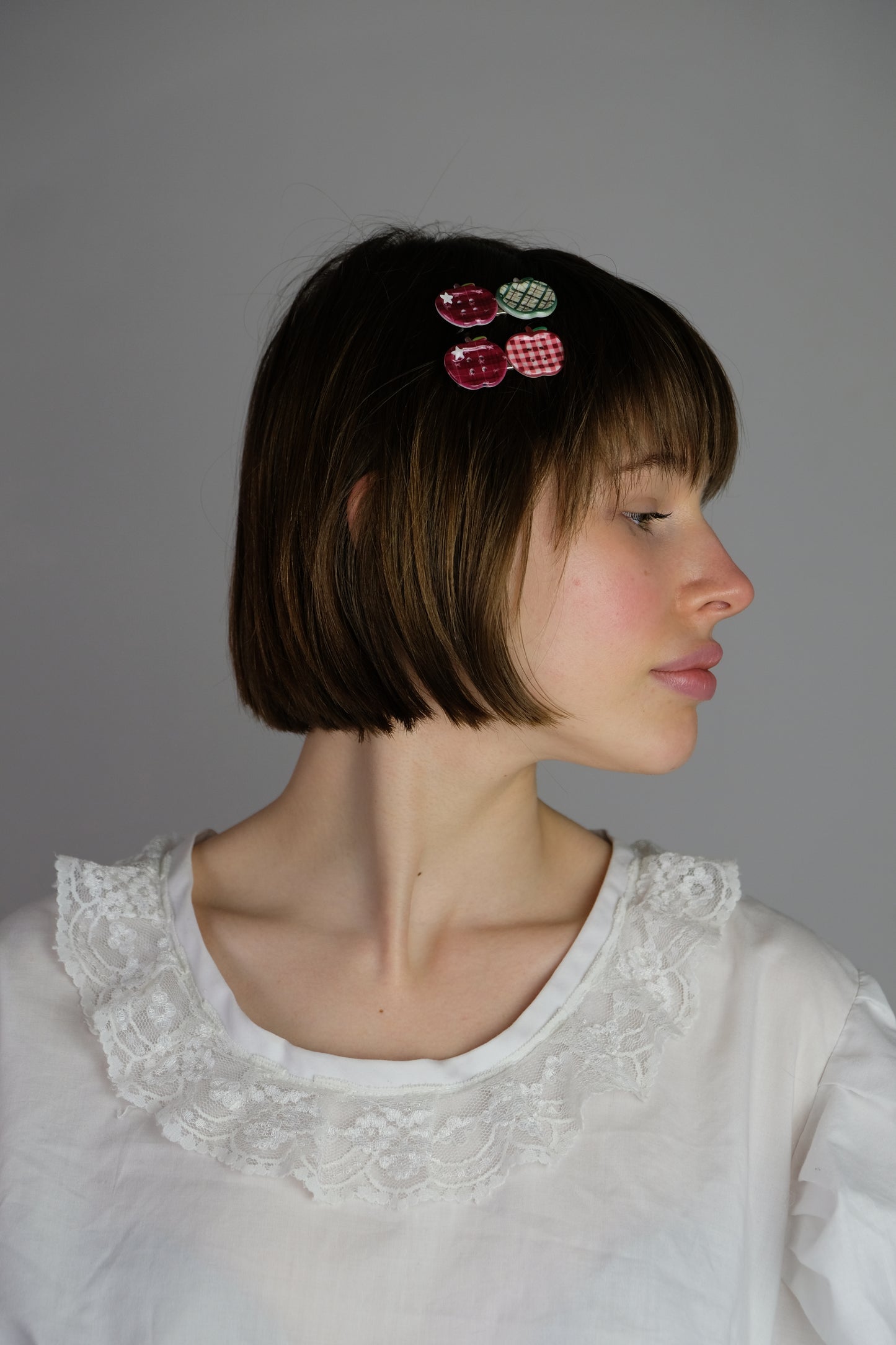 2 X Mini Apple clips ( 6 designs)