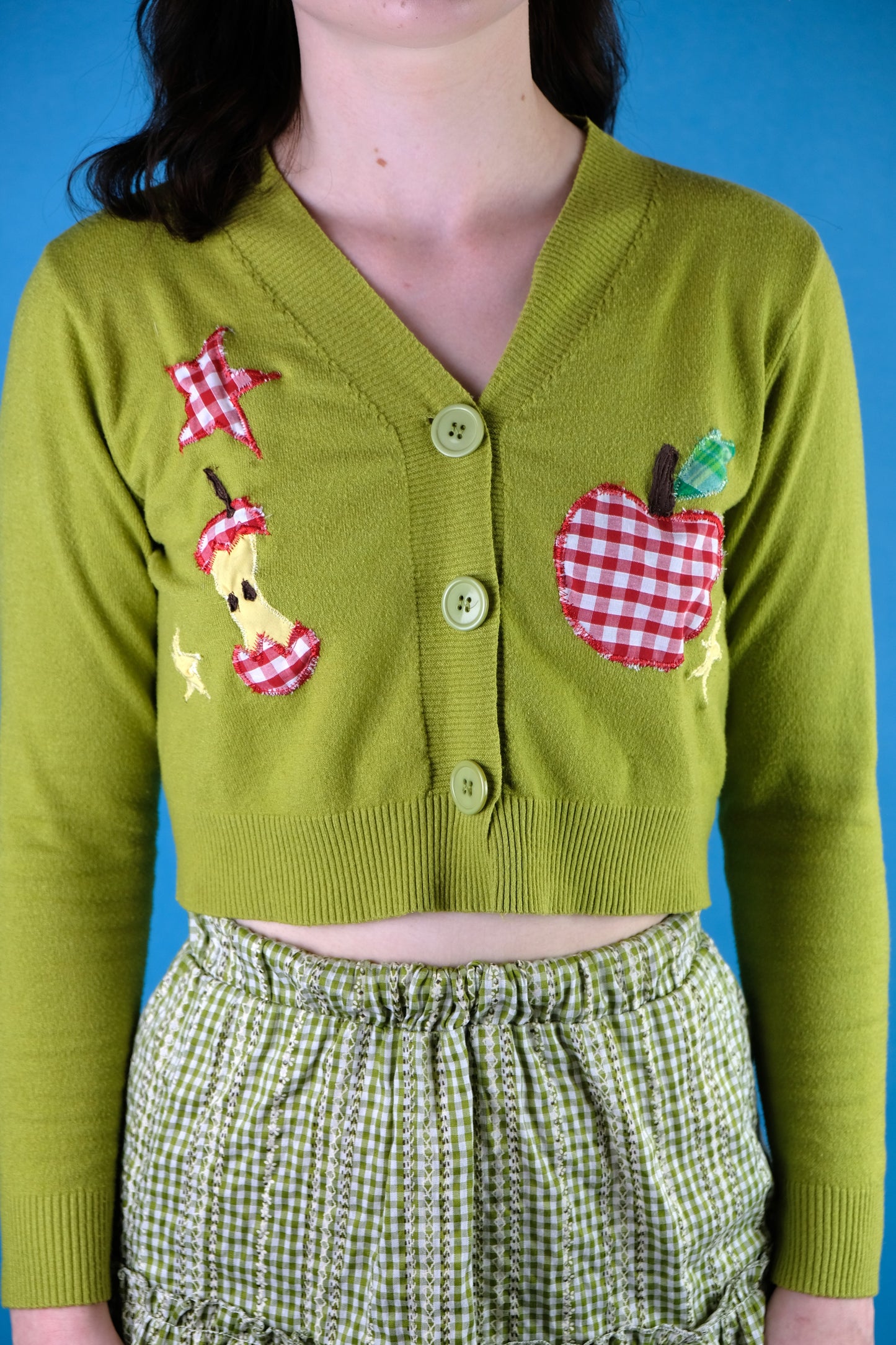 Reworked apple cardigan  Small 6-8
