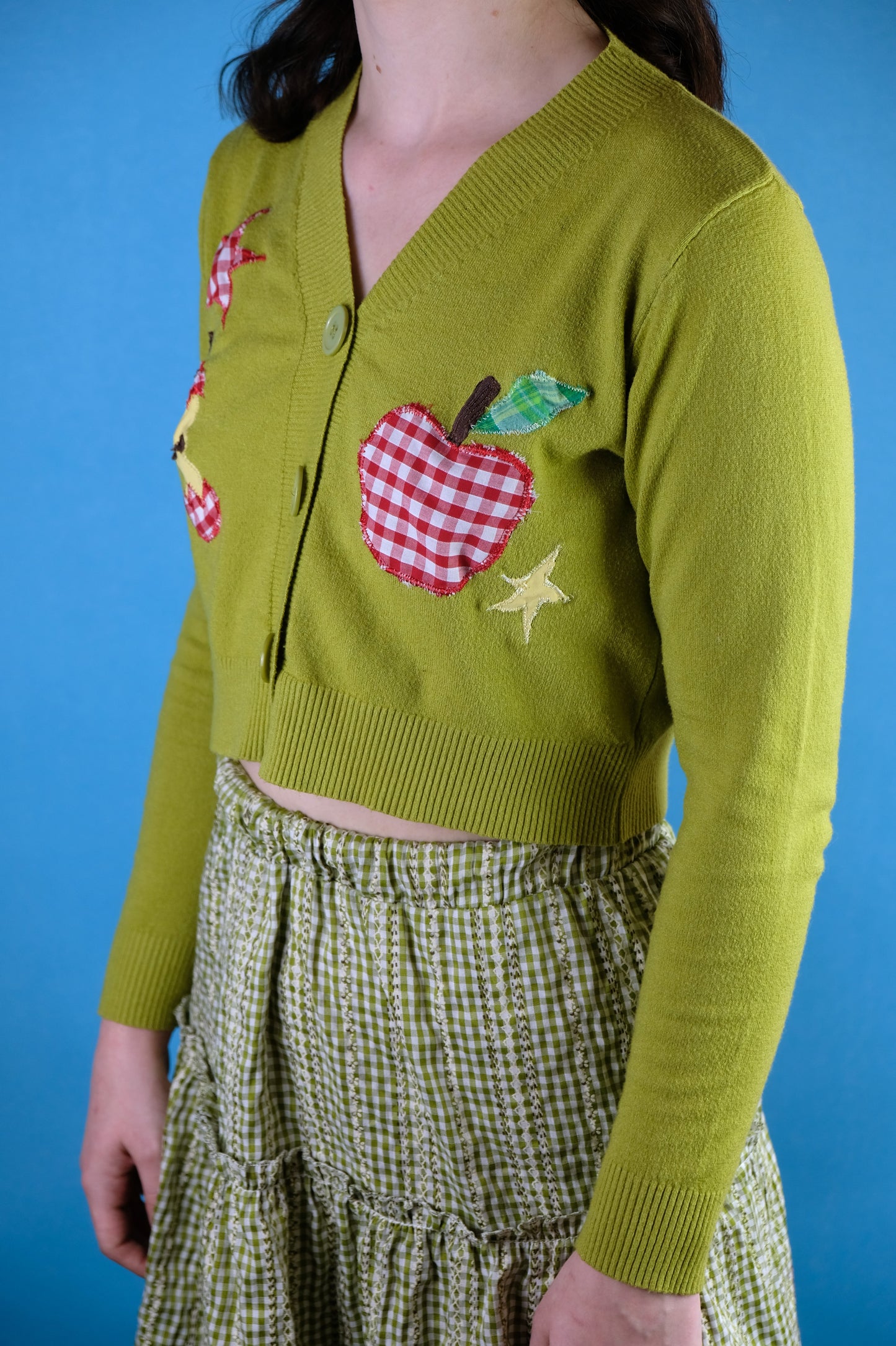 Reworked apple cardigan  Small 6-8