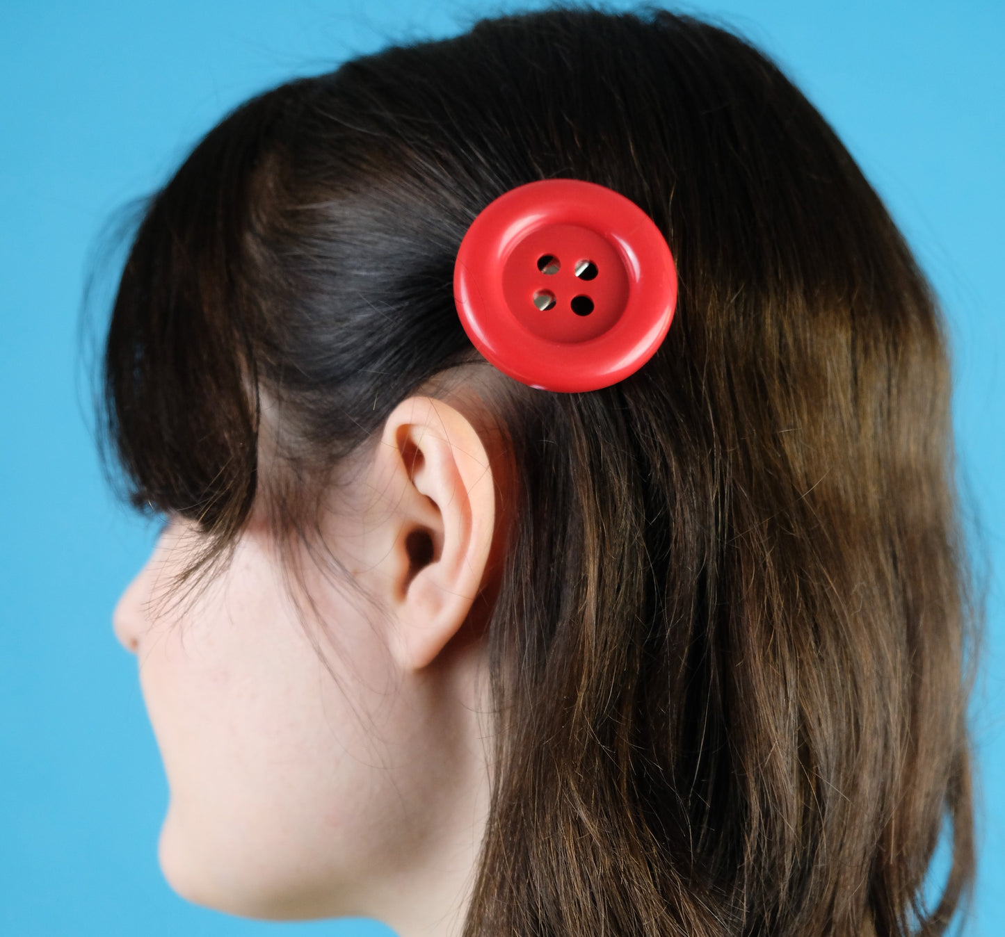 2 x Giant Red Button Clips