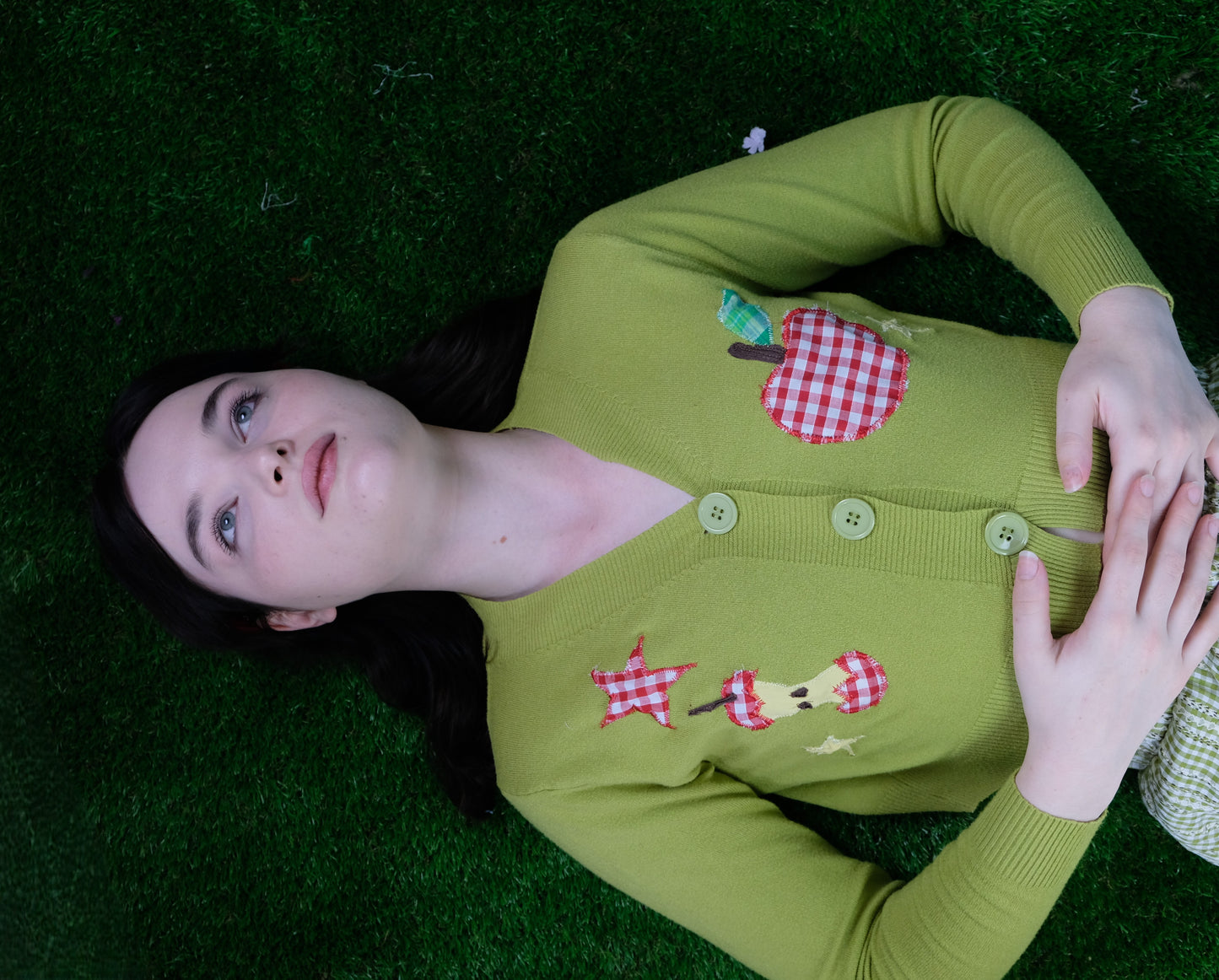 Reworked apple cardigan  Small 6-8