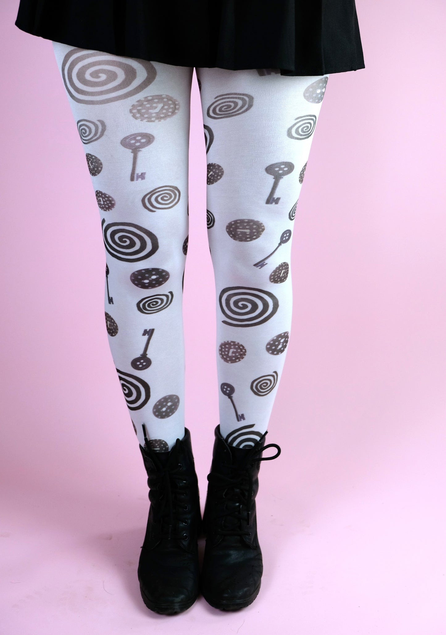Spiral Button Tights S-5XL