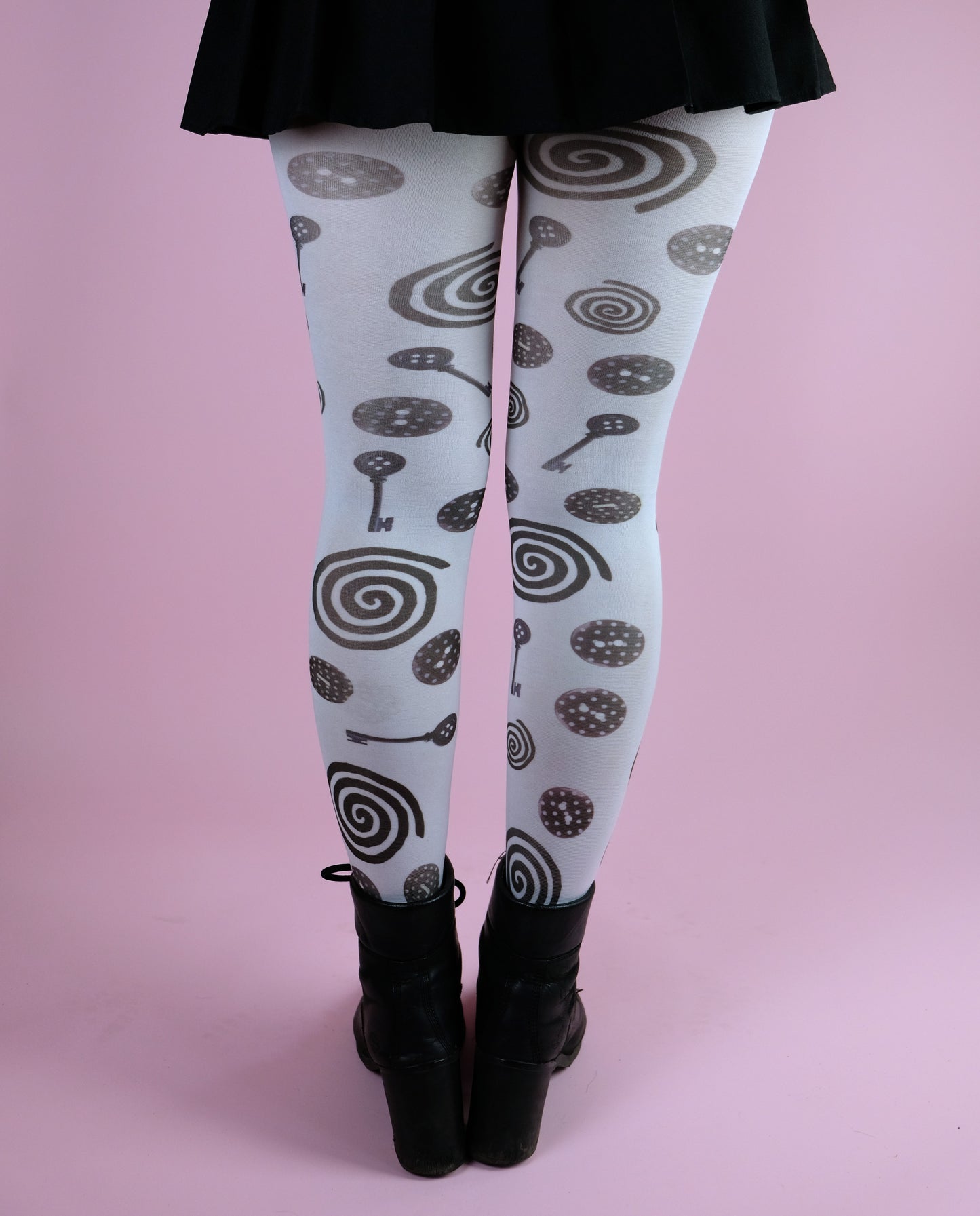 Spiral Button Tights S-5XL