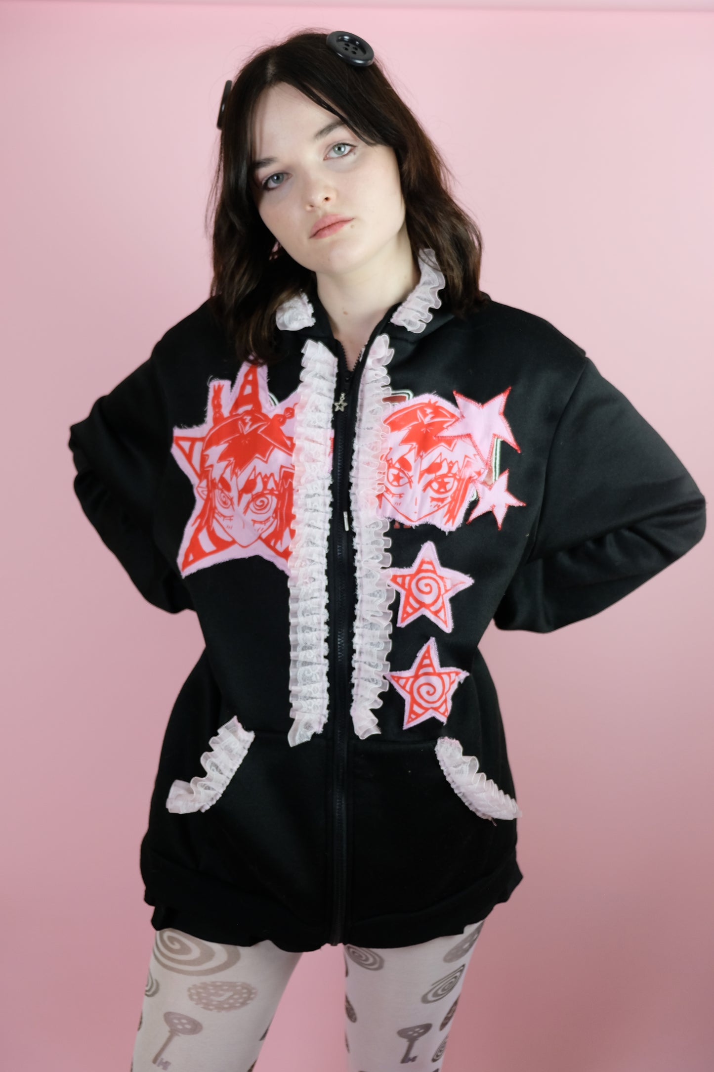 Reworked Lace jacket XL 18-20