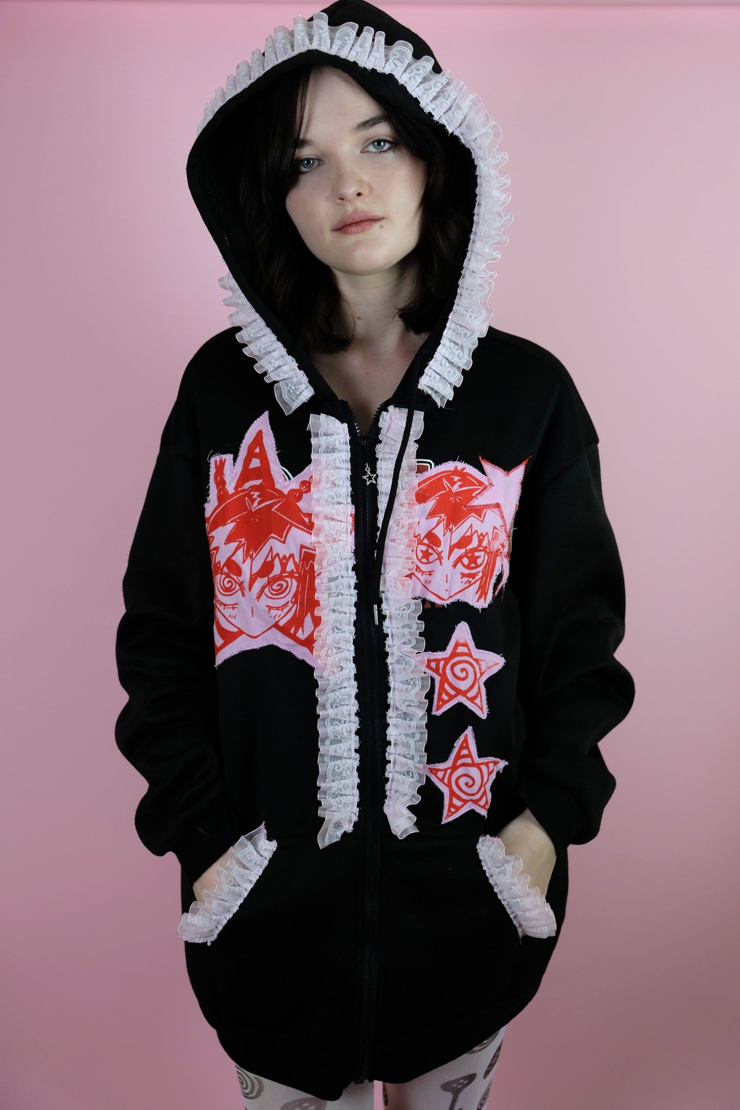 Reworked Lace jacket XL 18-20