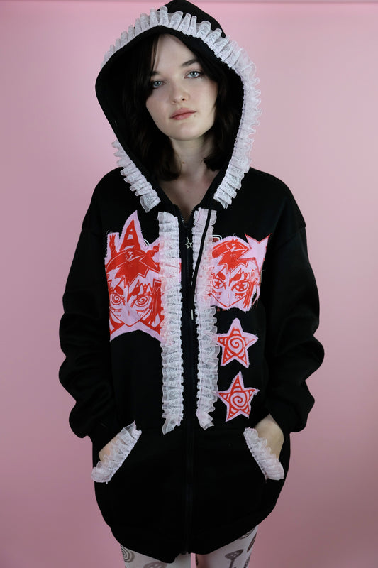 Reworked Lace jacket XL 18-20