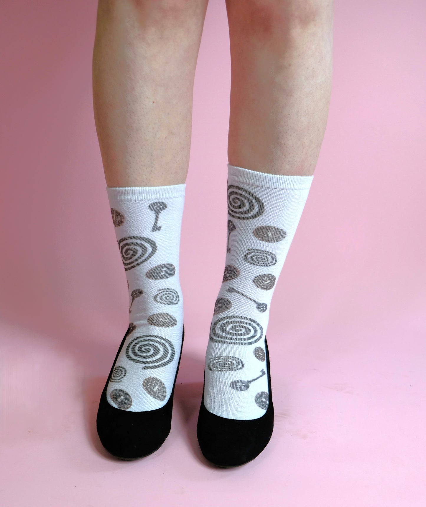 Spiral Button short socks (One size)