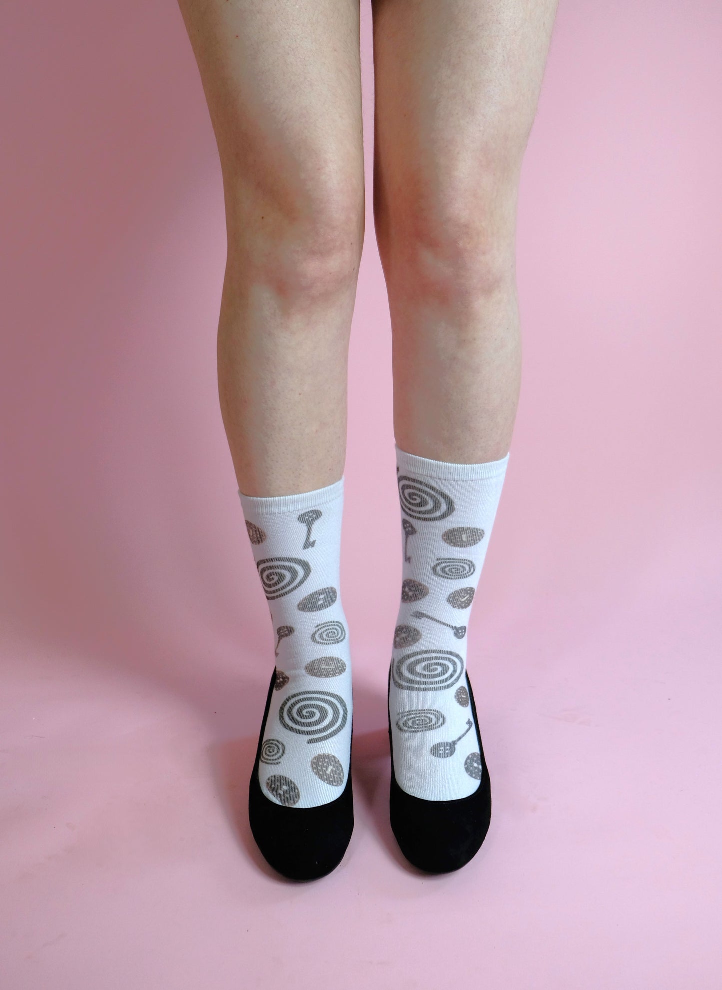 Spiral Button short socks (One size)