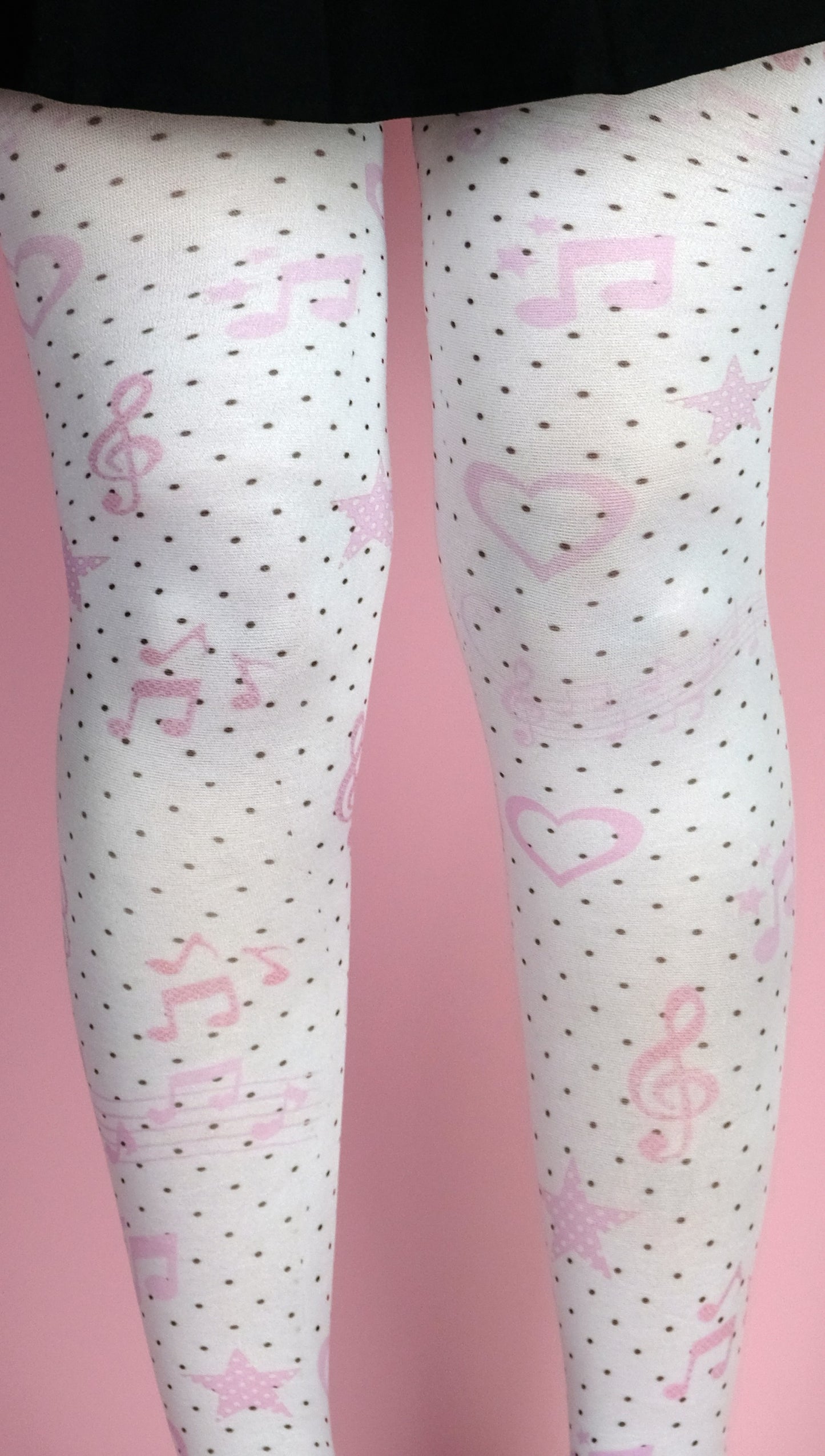 Polkadot pastel musical tights S-5XL