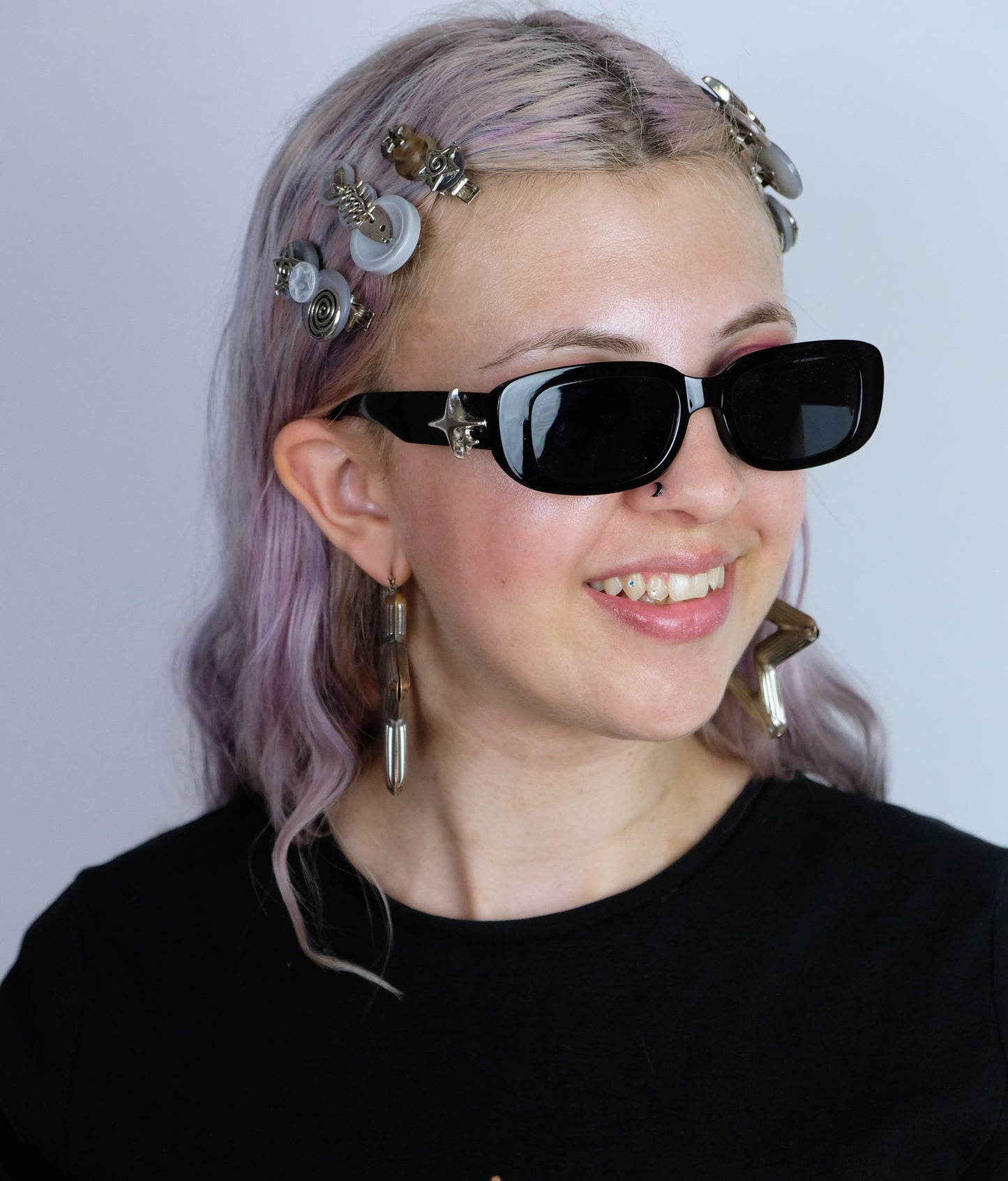 Silver charm glasses (6 designs)