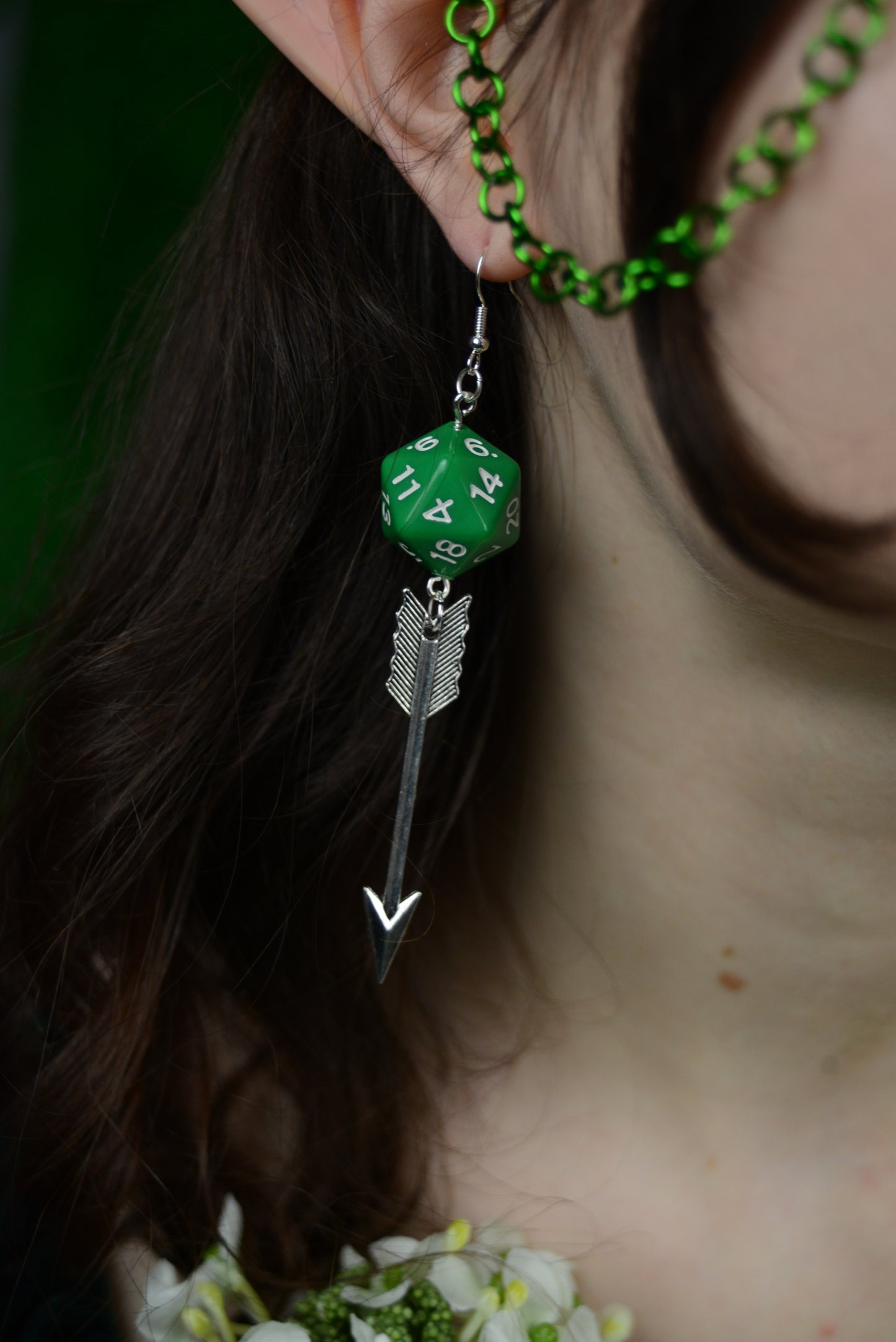 CUSTOM  DND EARRINGS- WEAPONS.