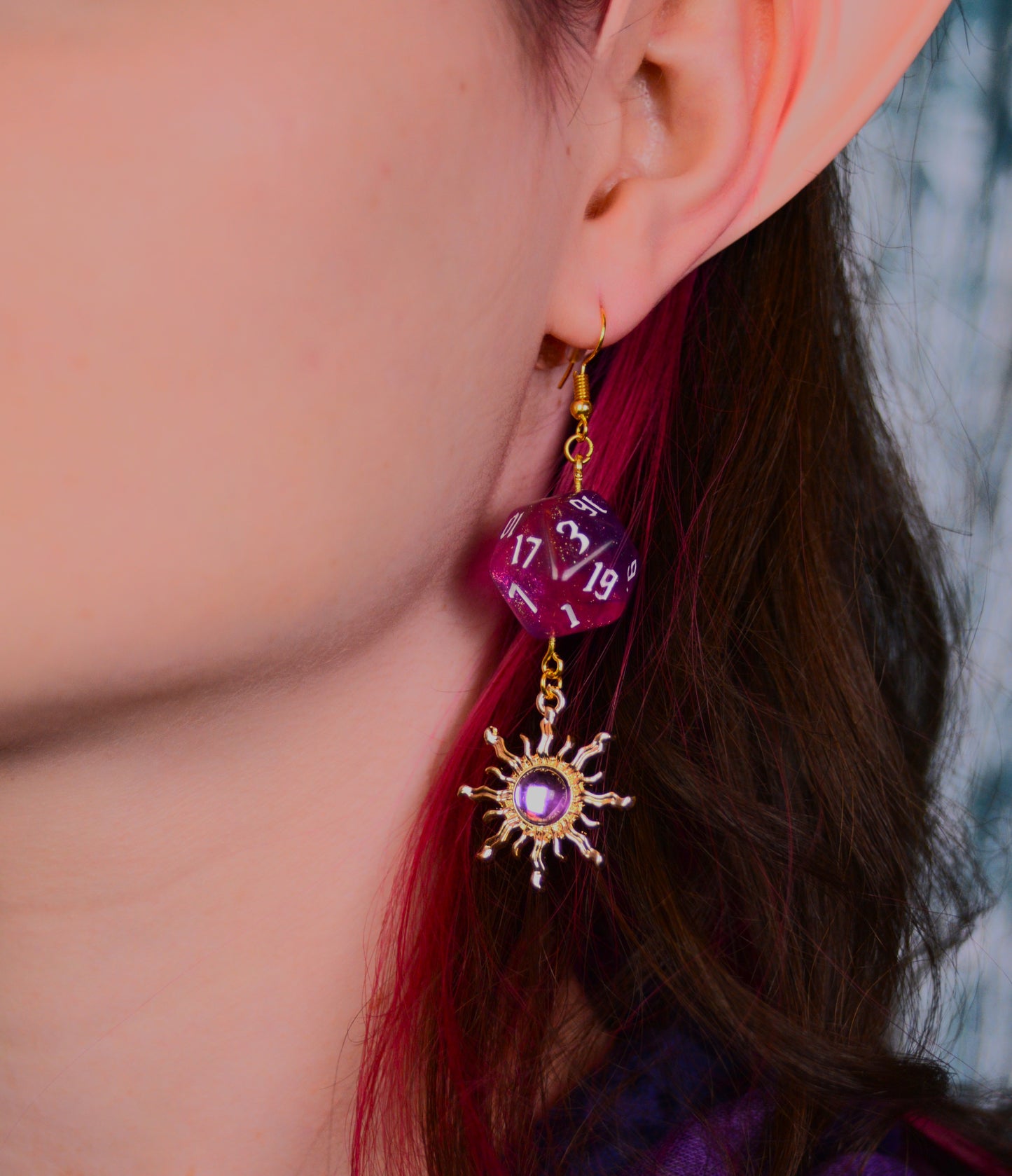 CUSTOM DND EARRINGS- MAGIC + MYSTIC