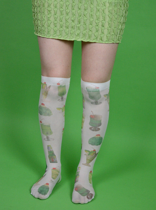 Melon Soda knee Socks (one size)