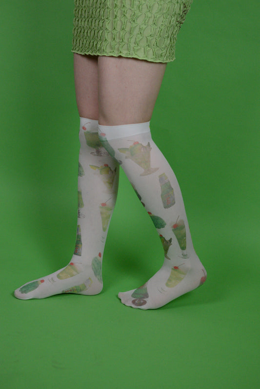 Melon Soda knee Socks (one size)