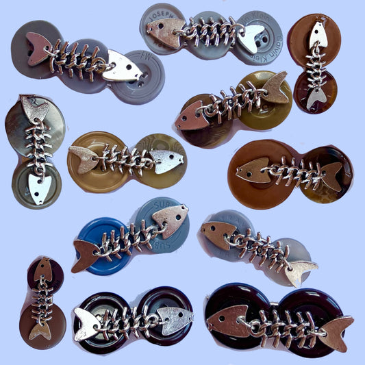 Fish Bone Hair Clips ( 6 designs)