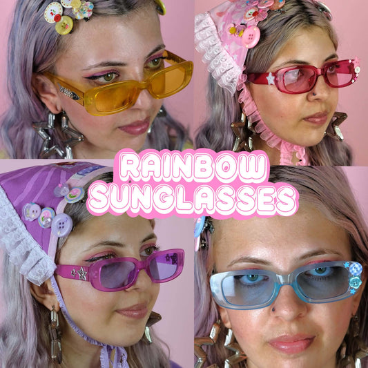 Rainbow charm sunglasses ( 8 colours)
