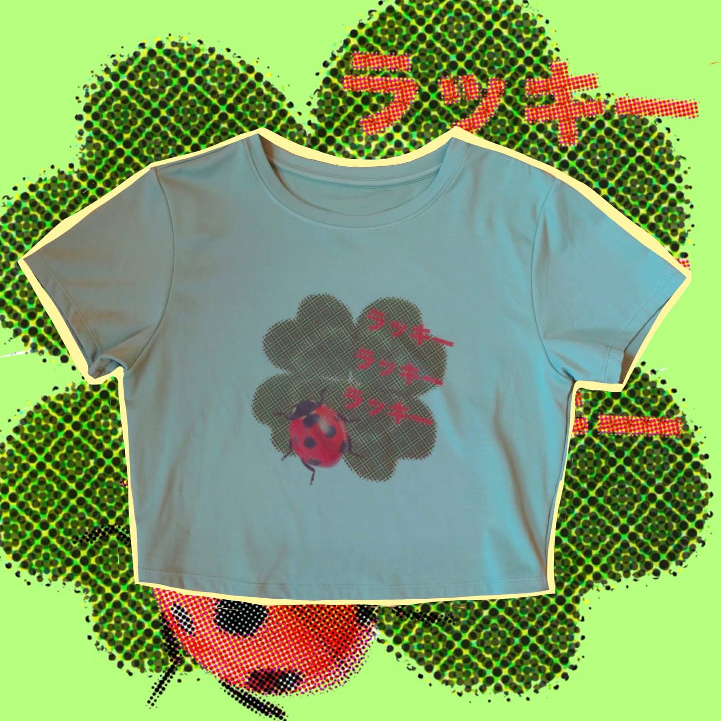Lucky Bug reworked tee- L( 12-14)