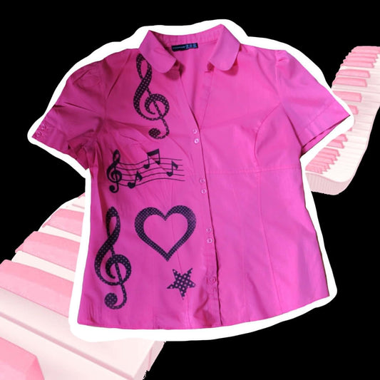 Musical Blouse XL UK 16