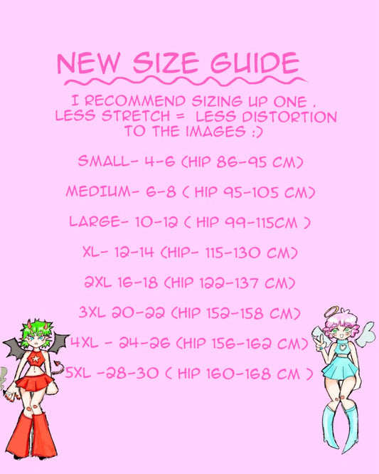 NEW 2026 SIZE GUIDE !